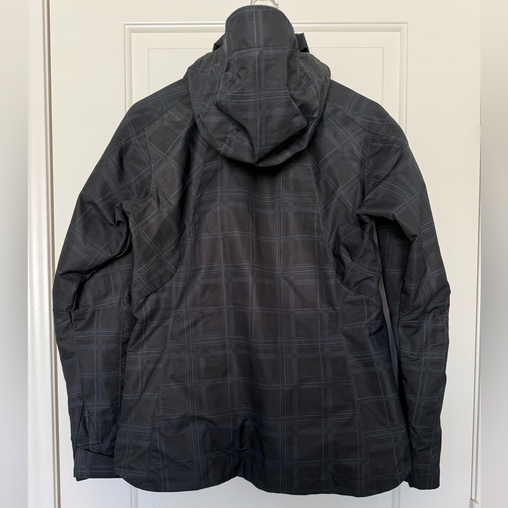 Columbia Whirlibird Omni-Heat Waterproof Hooded Jacket Black Plaid Shell Small - Picture 5 of 7